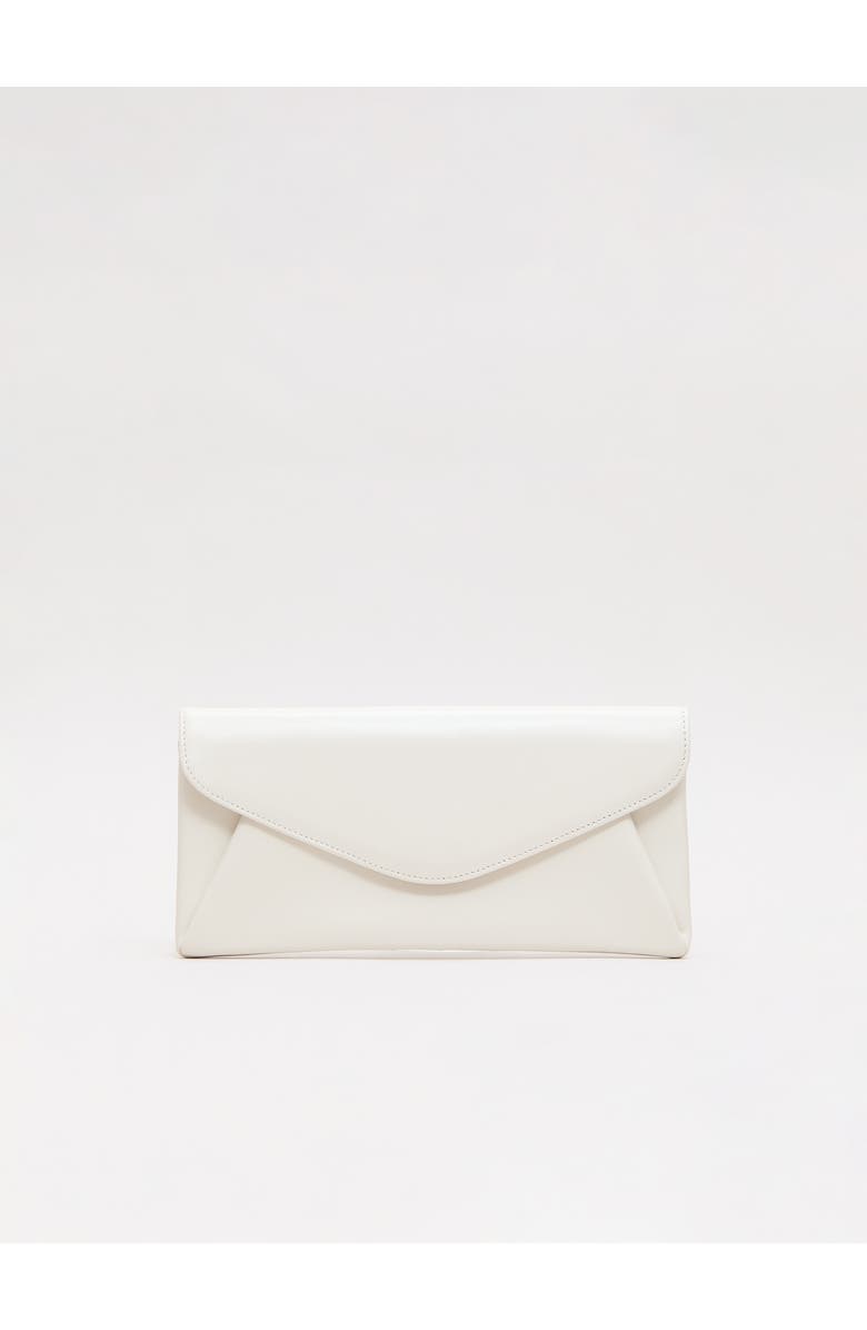 Phase Eight Leather Clutch Bag, Main, color, Cream