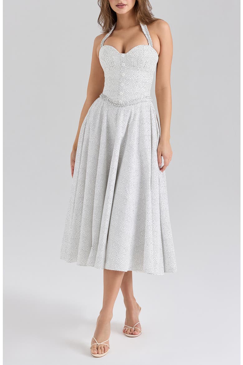 Georgie B Sleeveless Midi Dress, Main, color, MICRO SPOT