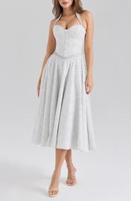 HOUSE OF CB Georgie B Sleeveless Midi Dress