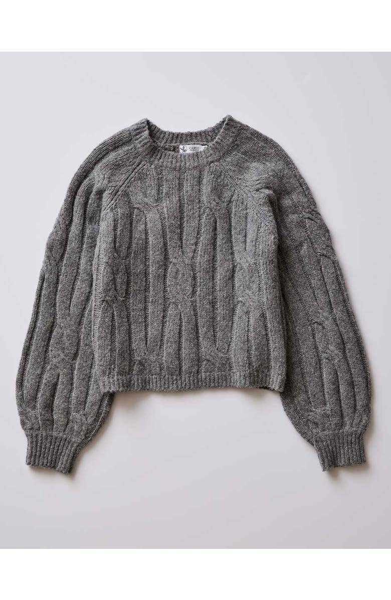 Carve Designs Eloise Wool Sweater, Main, color, Mid Grey