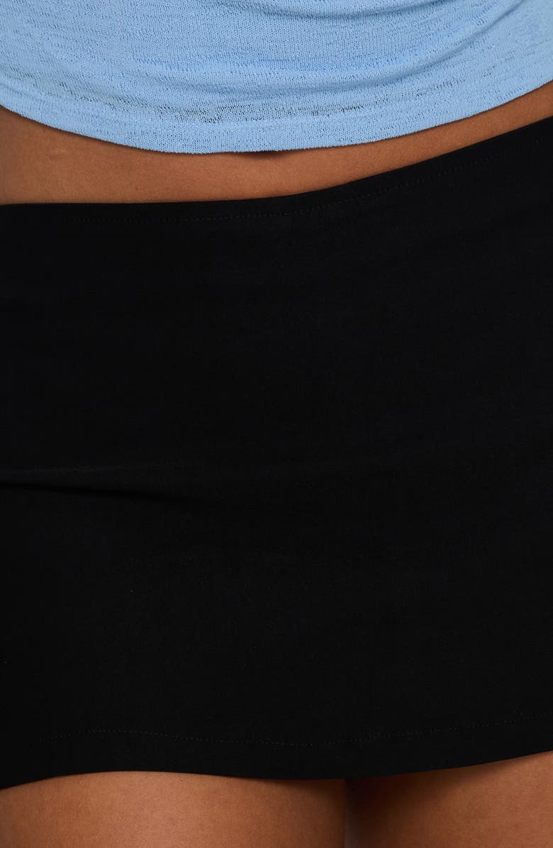 Princess Polly Can't Sleep Low Rise Miniskort, Alternate, color, Black