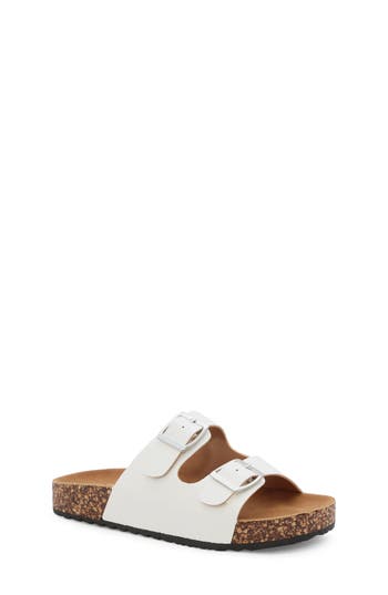 Yoki Kids' Slide Sandal In White