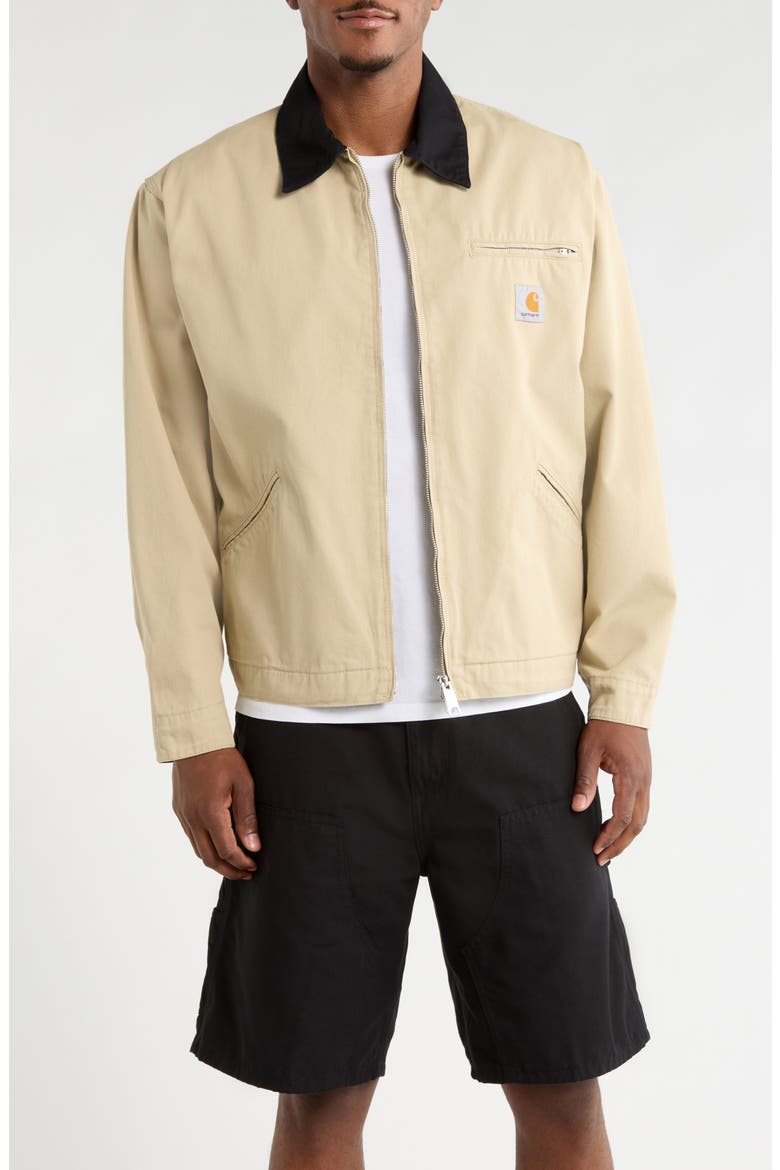 OG Detroit Organic Cotton Canvas Chore Jacket, Main, color, BARCHAN/BLACK