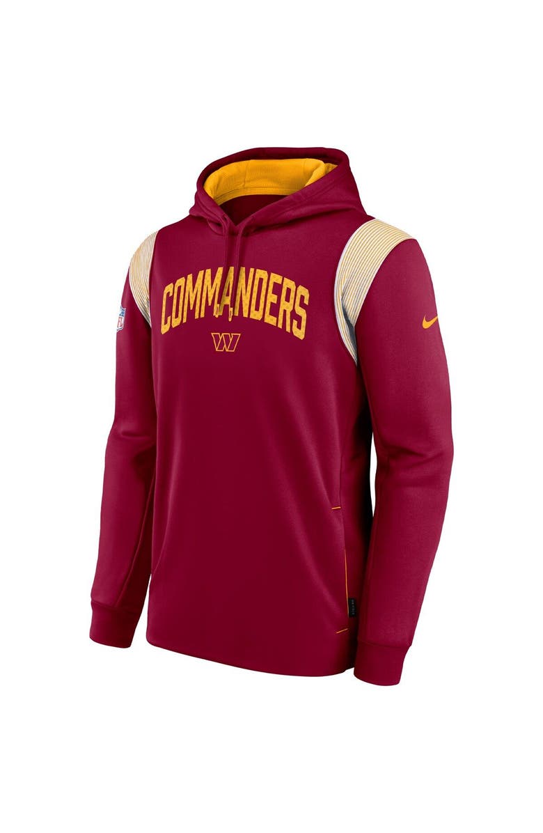 Nike Men's Nike Burgundy Washington Commanders Sideline Athletic Stack Performance Pullover Hoodie, Alternate, color, 