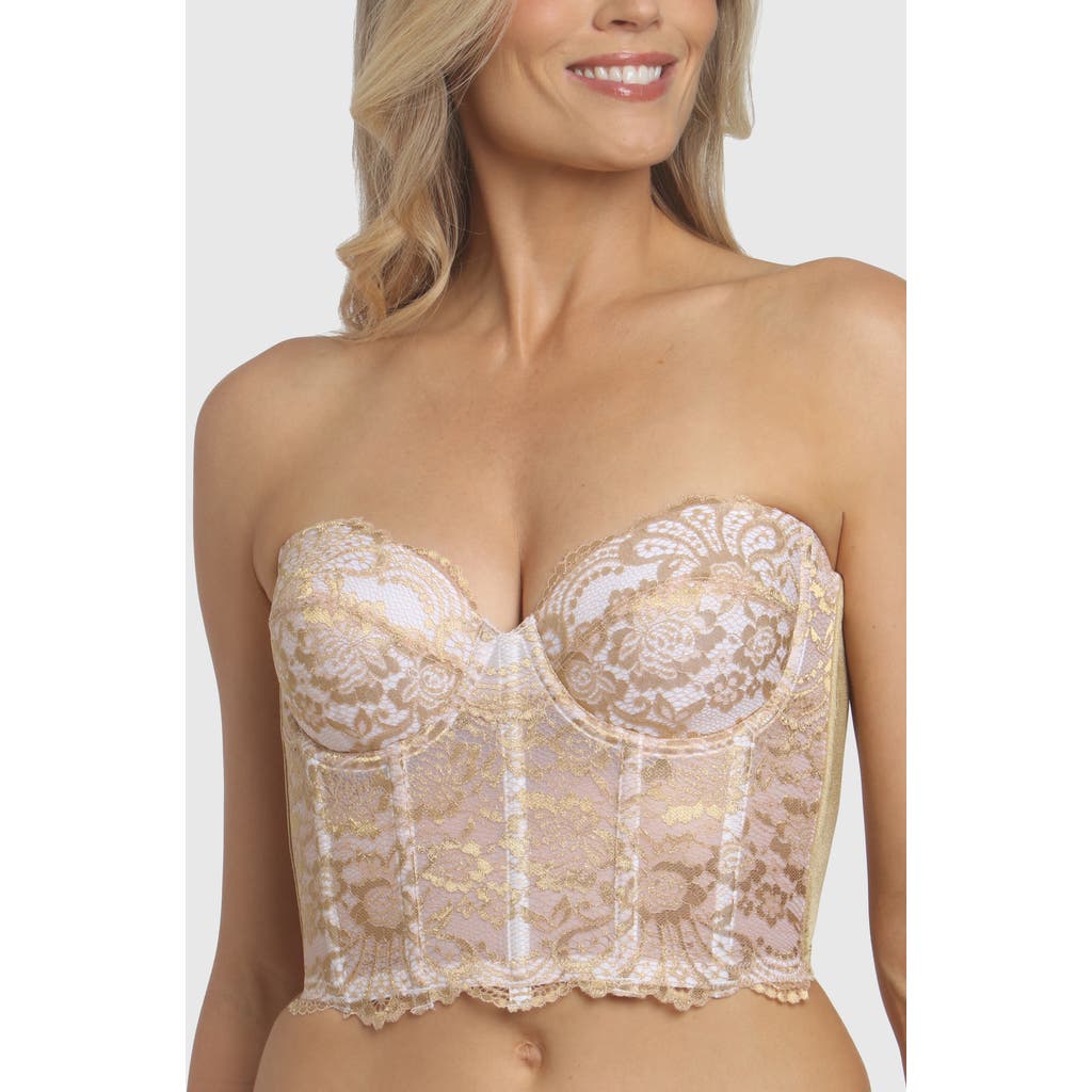 Dominique Intimates Estrada X Strapless Low Back Bustier Bra In Neutral