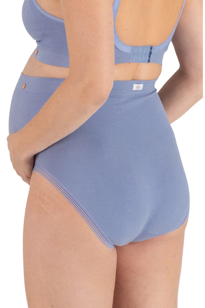 High Waist Maternity Briefs, Alternate, color, SKY BLUE