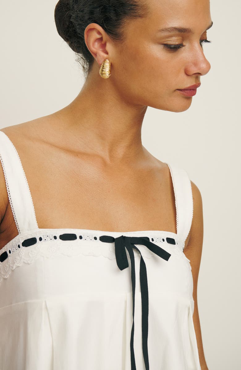 Reformation Shai Sleeveless Minidress, Alternate, color, White