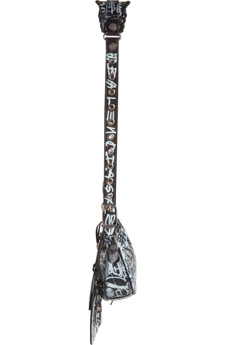 Balenciaga Extra Small Le Cagole Graffiti Lambskin Shoulder Bag, Alternate, color,