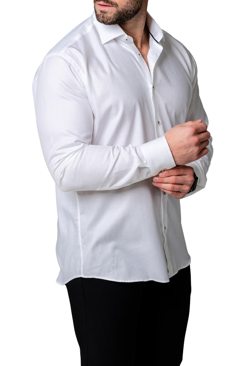 Classic Cotton Button-Up Shirt, Alternate, color, WHITE