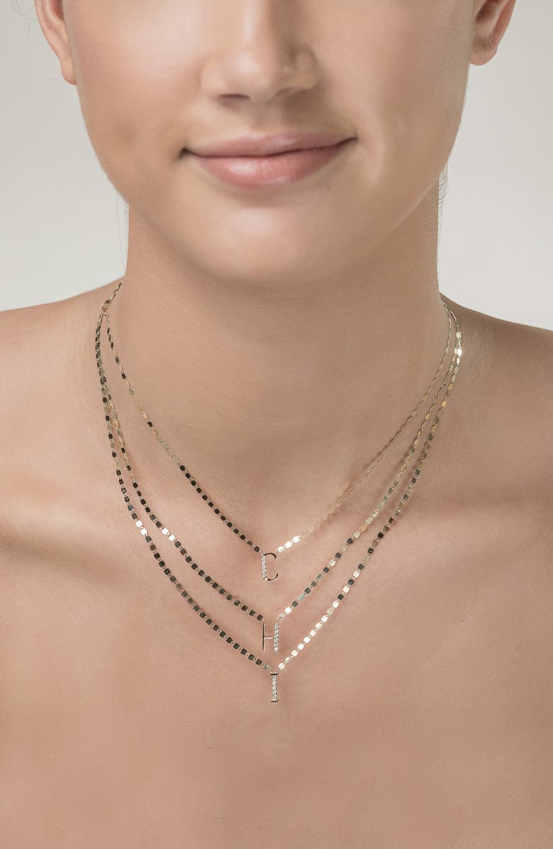 LANA 14K Gold Initial Pendant Necklace, Alternate, color, Yellow Gold-C