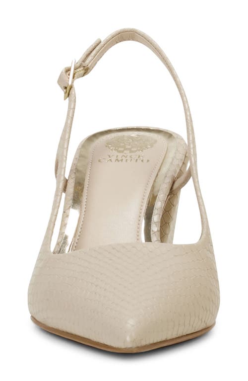 Vince Camuto Sindree Slingback Pointed Toe Pump In Soft Buff