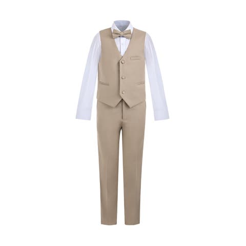 Serge Formal Vest & Bow Tie Suit