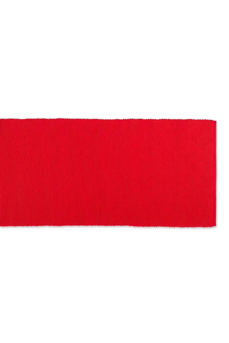 Tango Red Ribbed Table Runner, Alternate, color, Tango Red