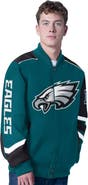 G-III SPORTS BY CARL BANKS Men's G-III Sports by Carl Banks Midnight Green Philadelphia Eagles Prime Time Full-Zip Racing Jacket