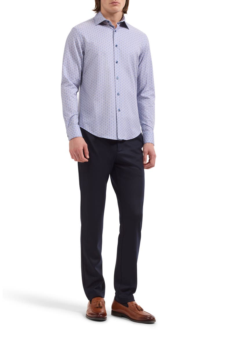 James OoohCotton® Print Button-Up Shirt, Alternate, color, DUSTY PINK