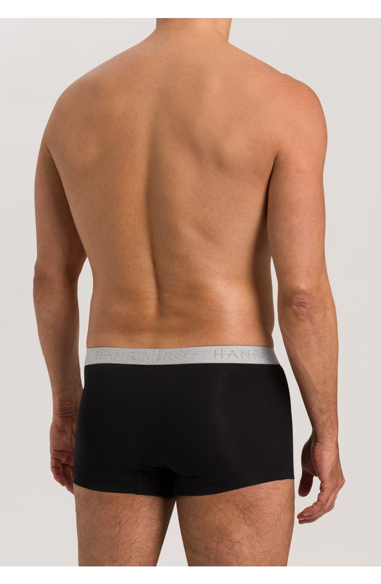 Hanro Cotton Essentials 2-Pack Cotton Boxer Briefs, Alternate, color, Black