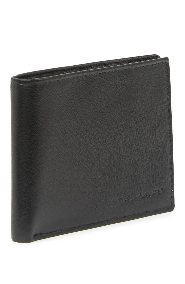 Tahari Leather Key Fob & Bifold Wallet Set, Main, color, 