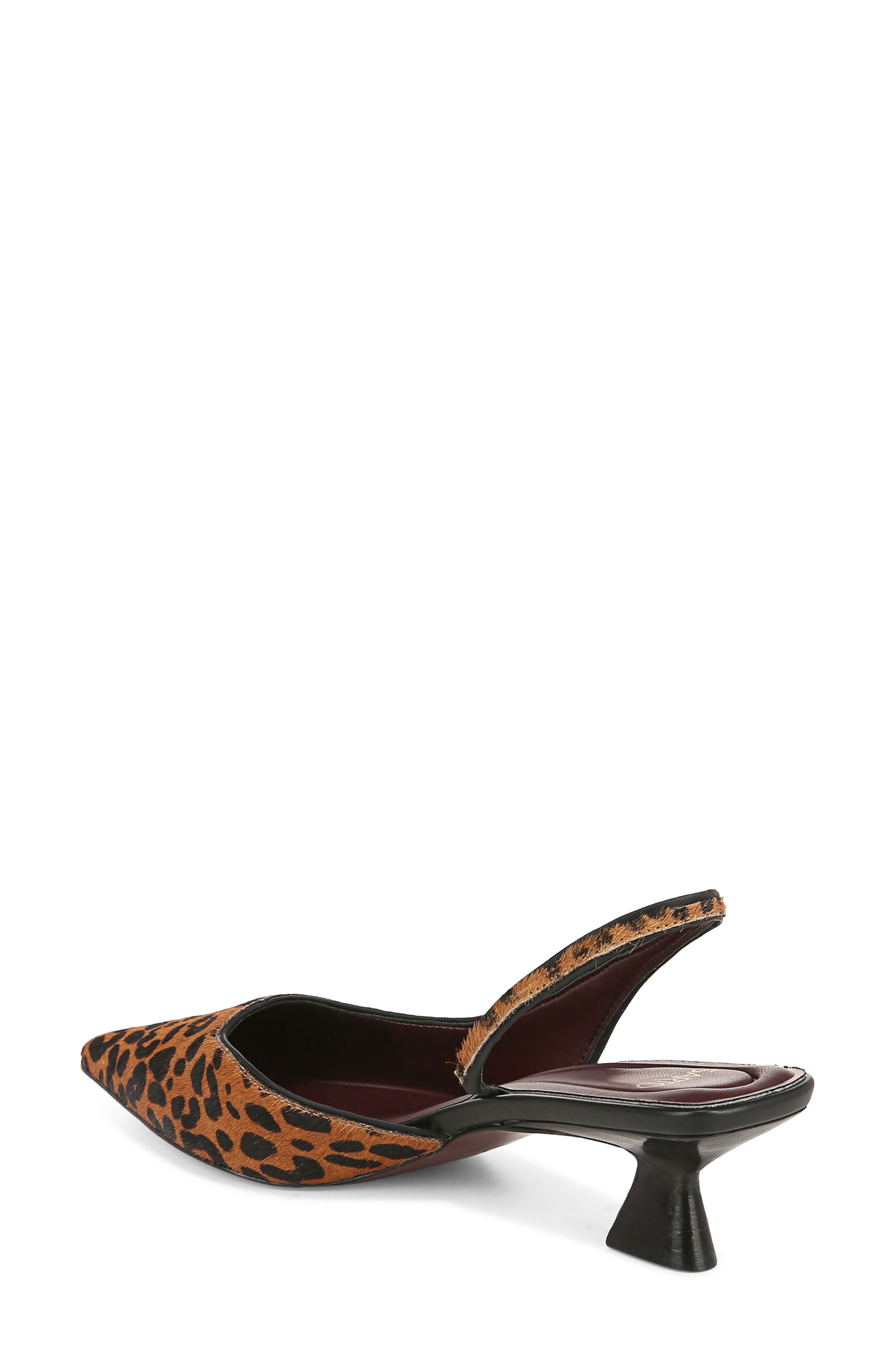 SARTO by Franco Sarto Devin Genuine Calf Hair Kitten Heel Slingback Pump, Alternate, color, 