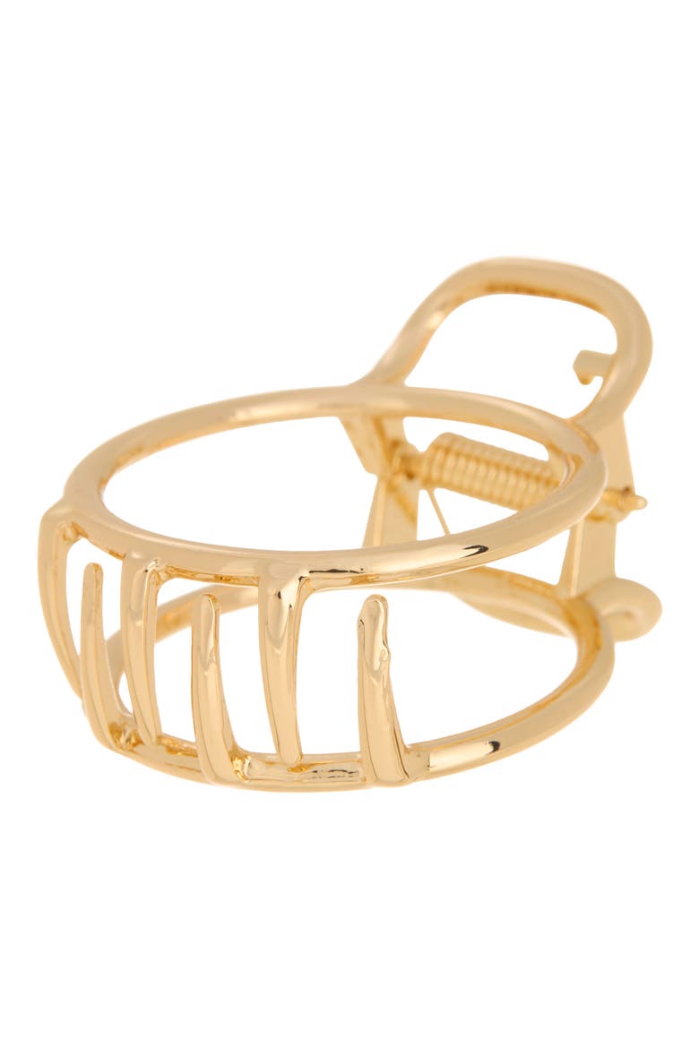Simple Circle Jaw Clip, Main, color, GOLD