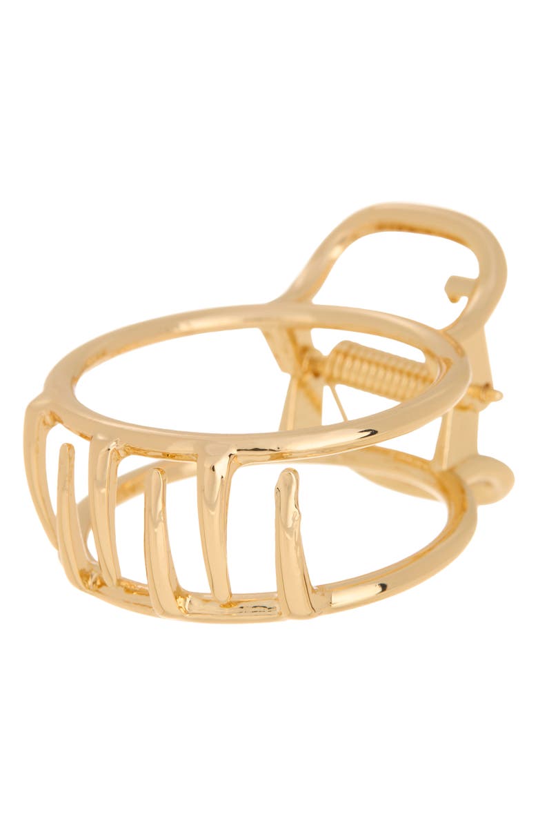 Ettika Simple Circle Jaw Clip, Main, color, Gold