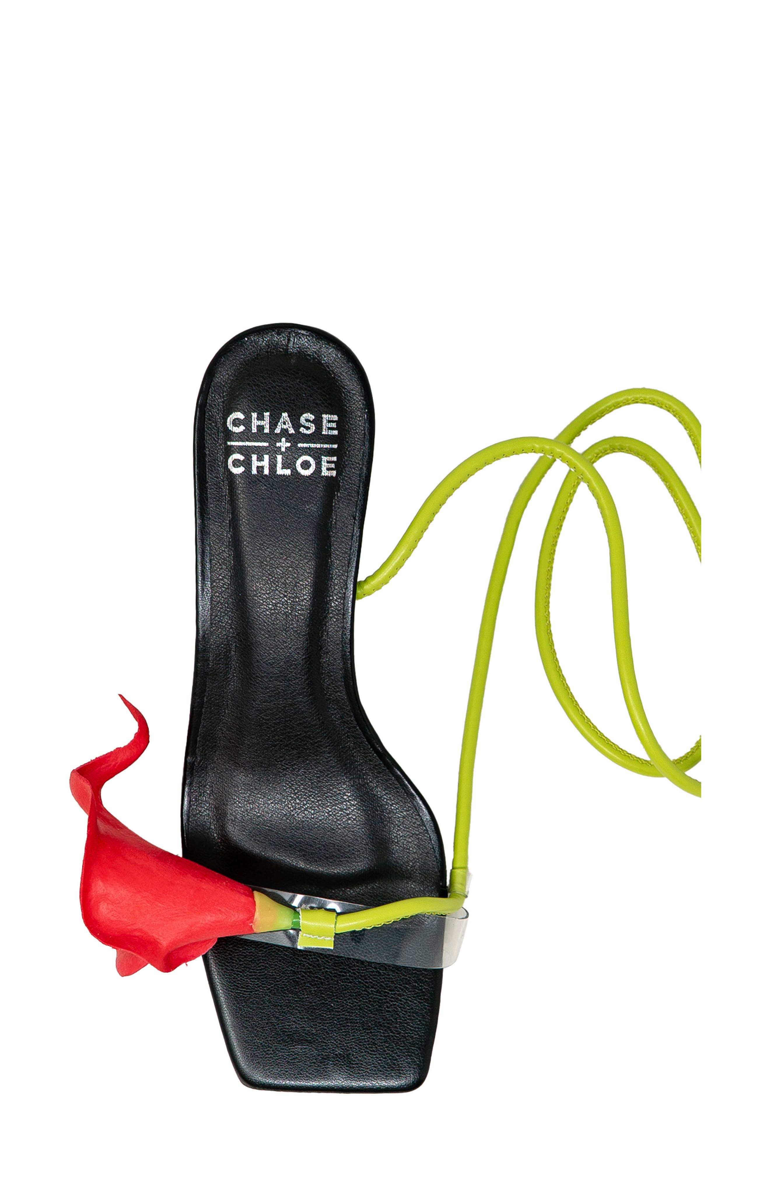 Calla Lily Sandal, Alternate, color, BLACK