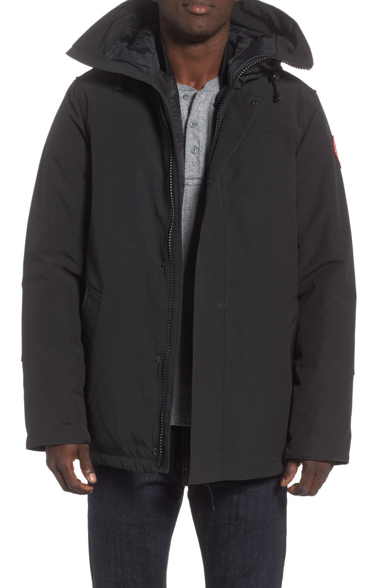 Garibaldi Slim Fit 3-in-1 Parka, Main, color, BLACK