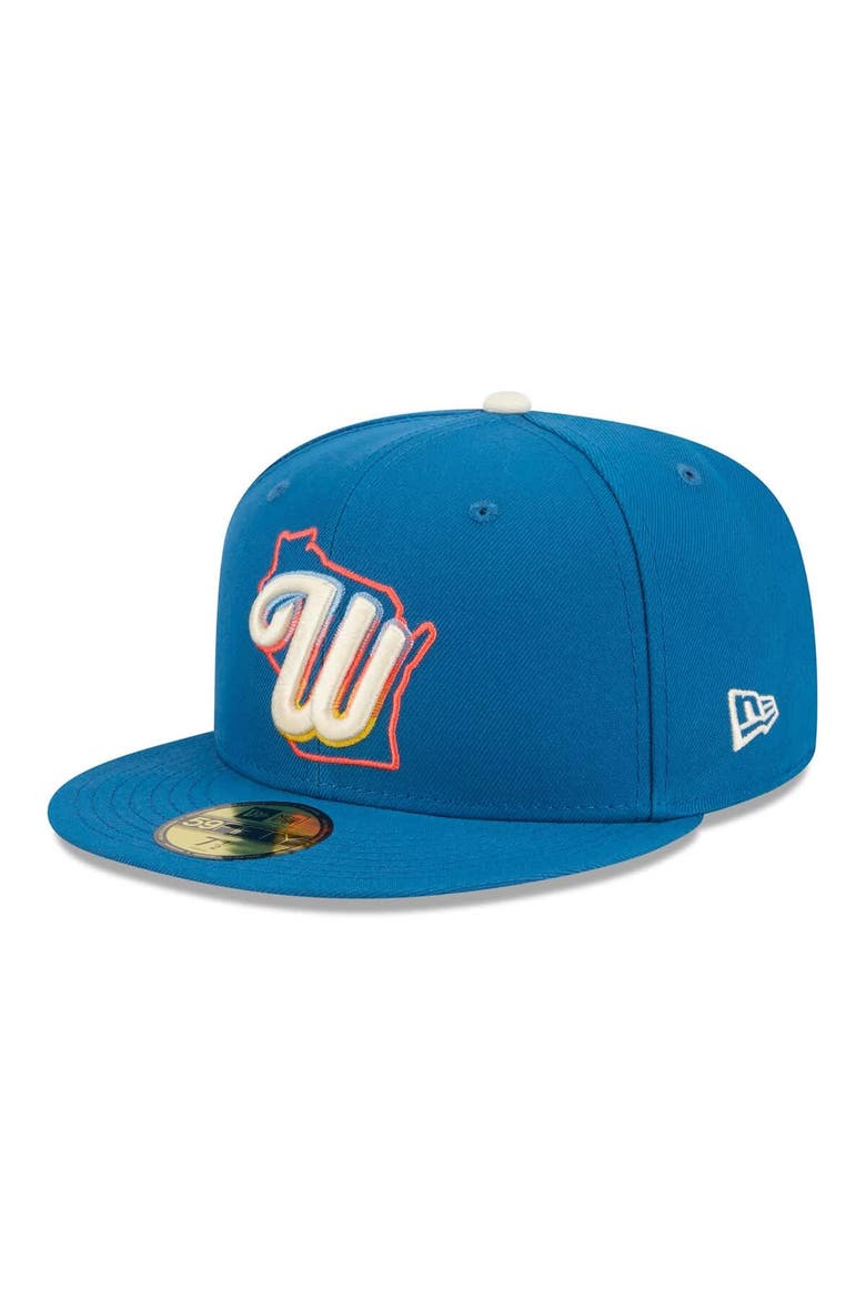 Men's New Era Blue Milwaukee Brewers 2026 City Connect 59FIFTY Fitted Hat, Main, color, Blue