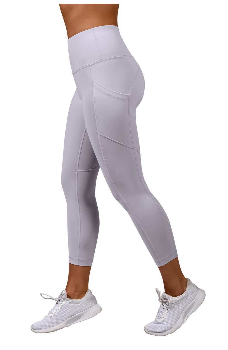 90 DEGREE BY REFLEX Power Flex High Waist Capri Leggings, Alternate, color,