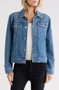 MOTHER The Bruiser Denim Trucker Jacket