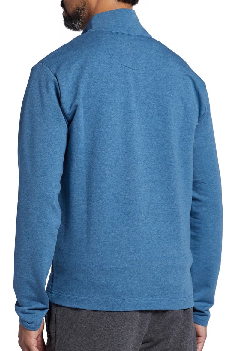 Domenico Quarter Zip Sweatshirt, Alternate, color, TEAL