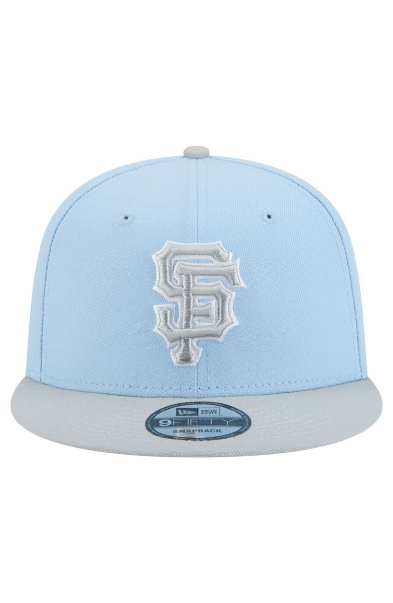 New Era Man's New Era Light Blue/Gray San Francisco Giants 2-Tone Color Pack 9FIFTY Snapback Hat, Alternate, color, 