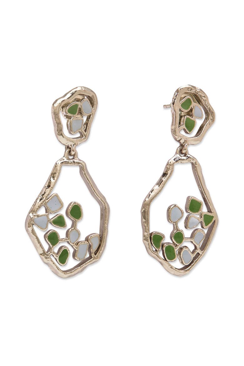 TERRA DROP EARRINGS, Alternate, color, Gold Plated