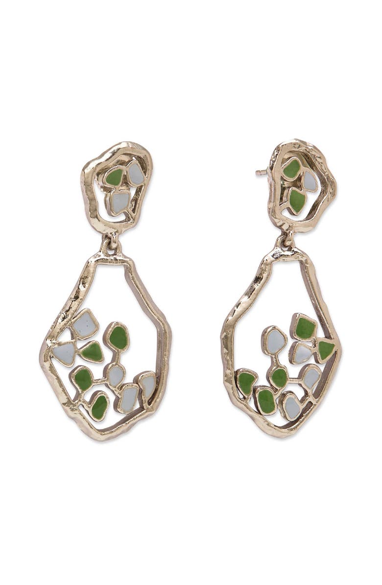 Dhwani Bansal TERRA DROP EARRINGS, Alternate, color, Gold Plated