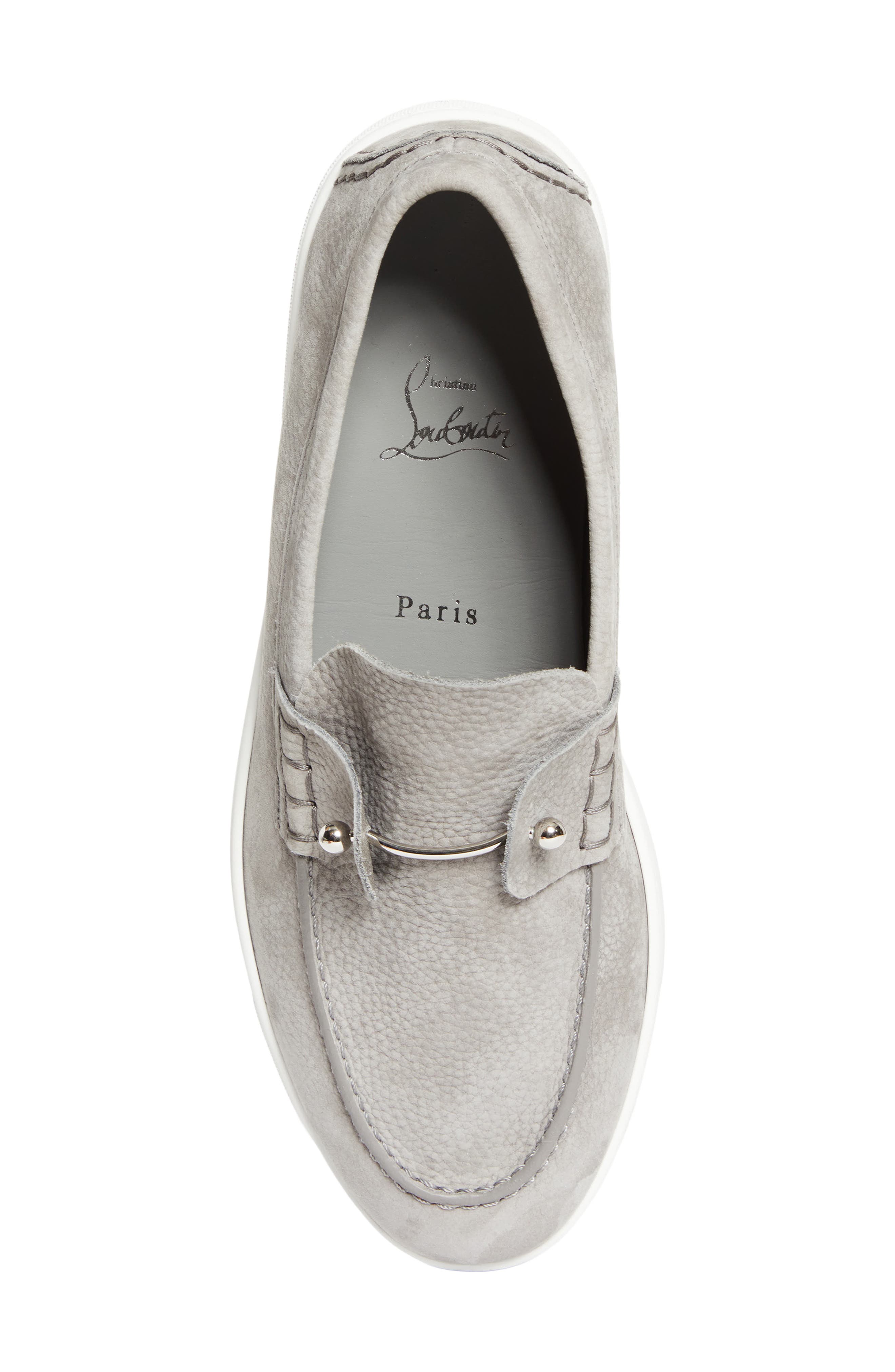 Christian Louboutin Chambeliboat Loafer, Alternate, color, Phantom Grey