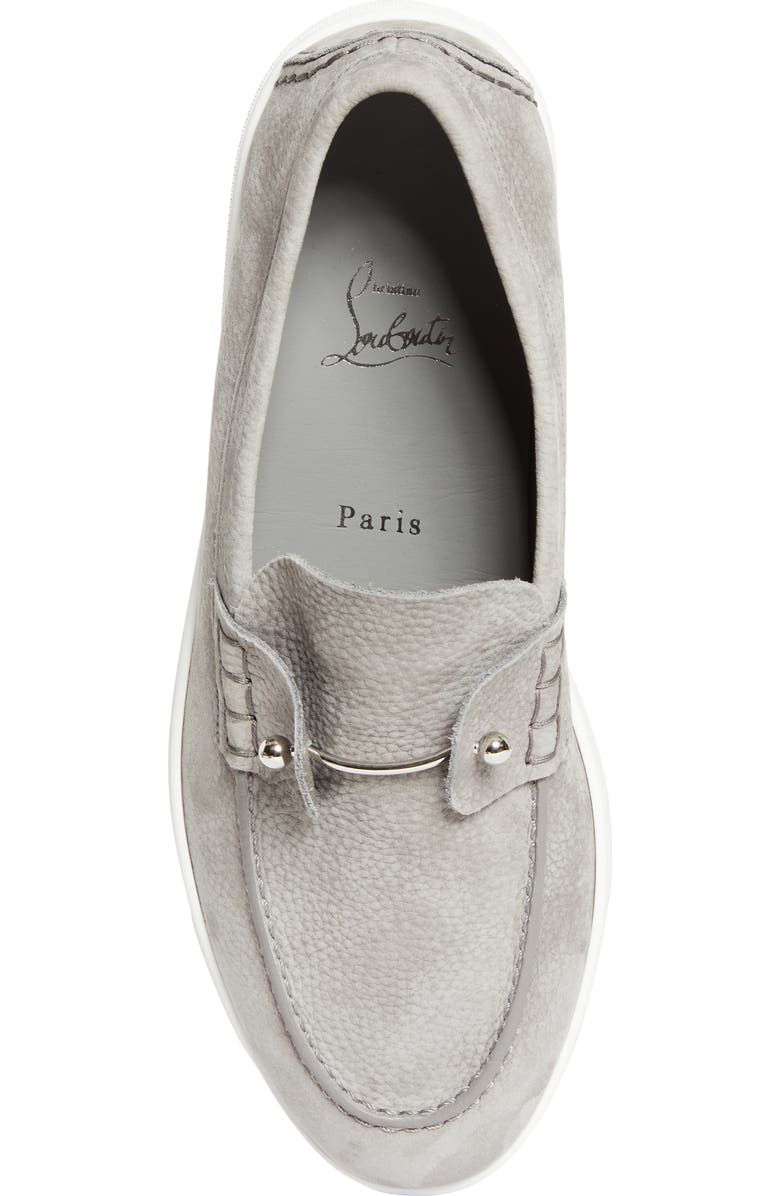 Christian Louboutin Chambeliboat Loafer, Alternate, color, Phantom Grey