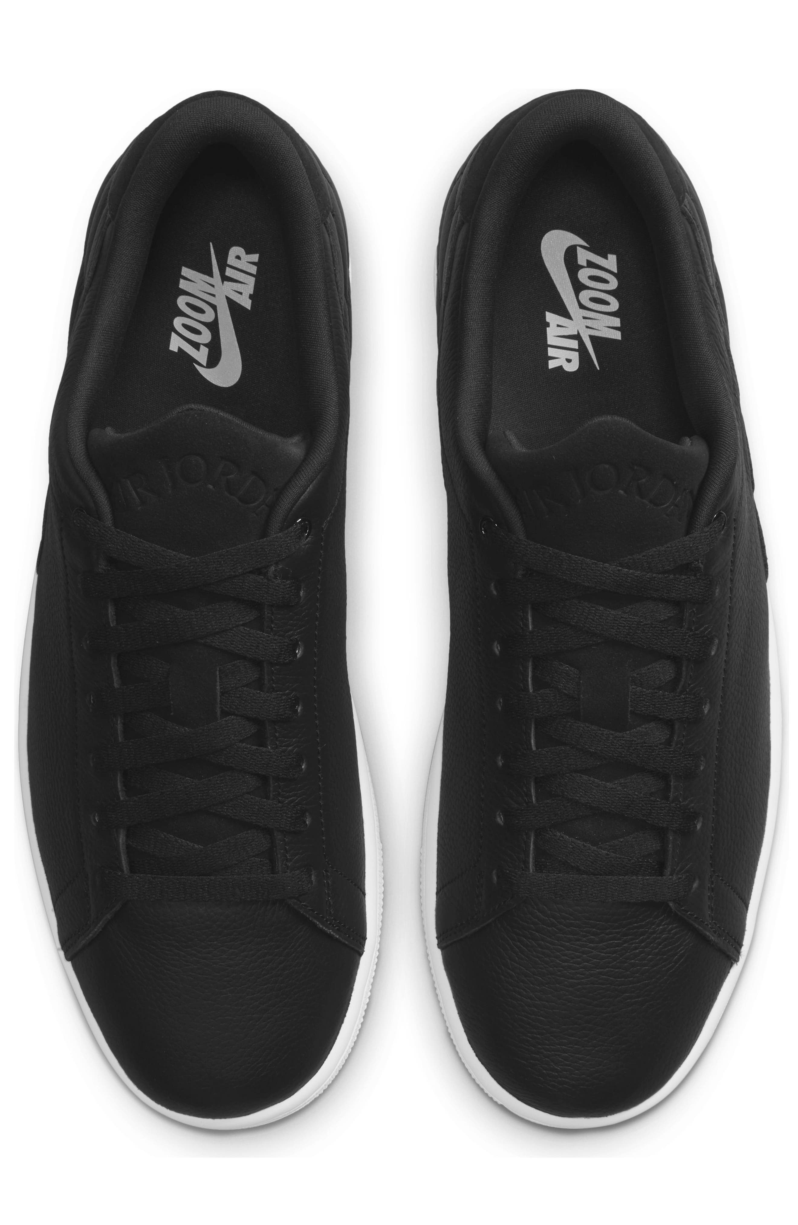 Air Jordan 1 Centre Court Sneaker, Alternate, color, BLACK/ BLACK/ WHITE