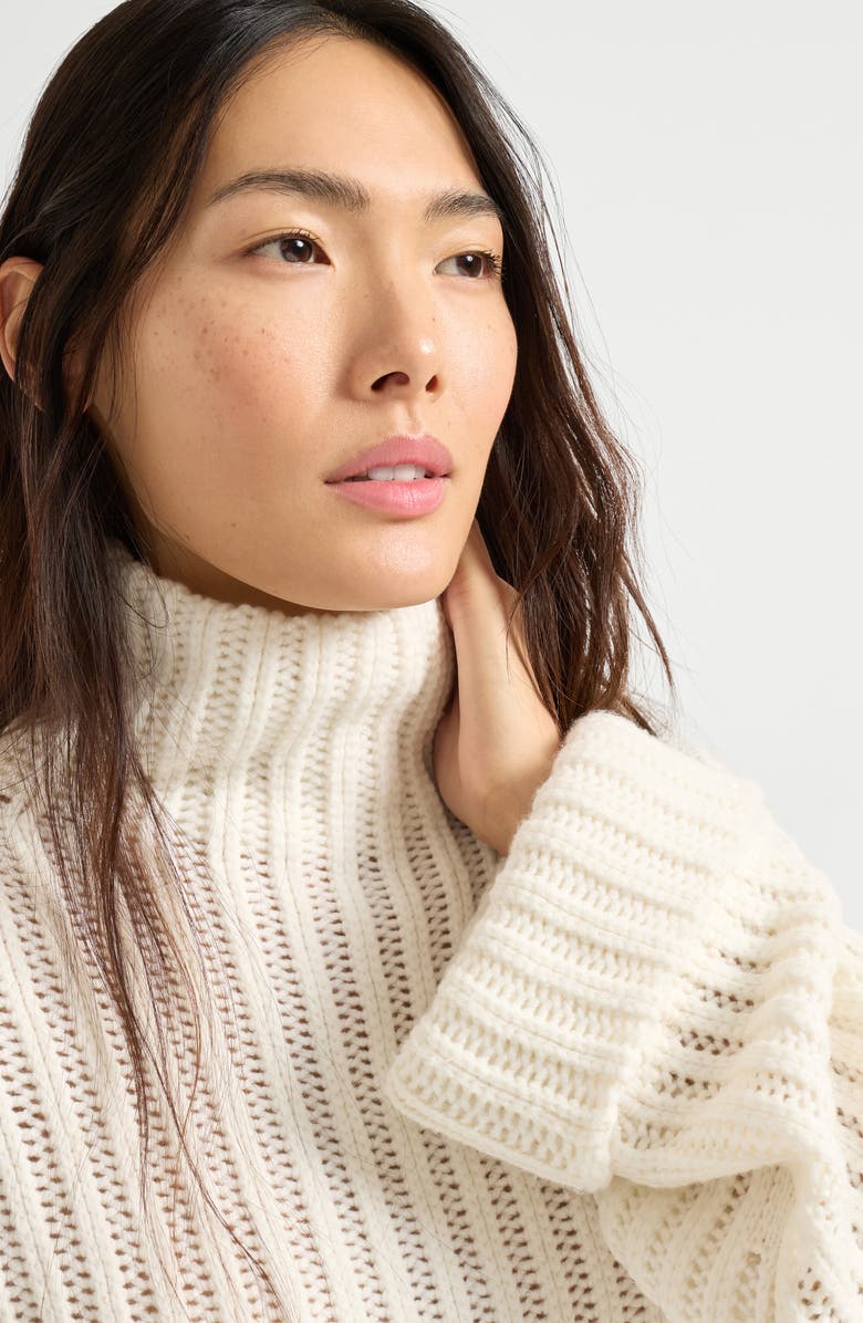 Brunello Cucinelli Cashmere Feather yarn sweater, Alternate, color, Panama