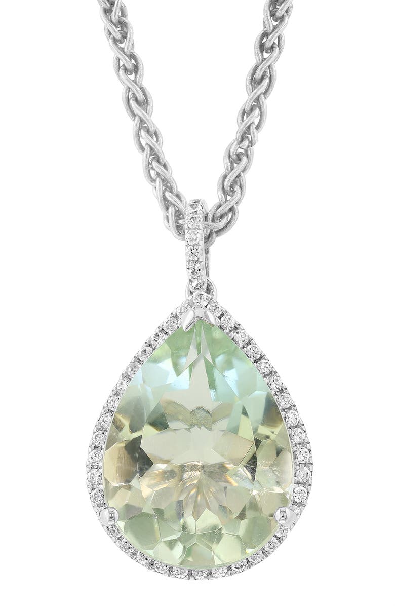 EFFY Green Amethyst Pendant Necklace, Main, color, Green