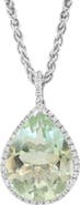 EFFY Green Amethyst Pendant Necklace