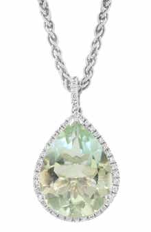 EFFY Green Amethyst Pendant Necklace