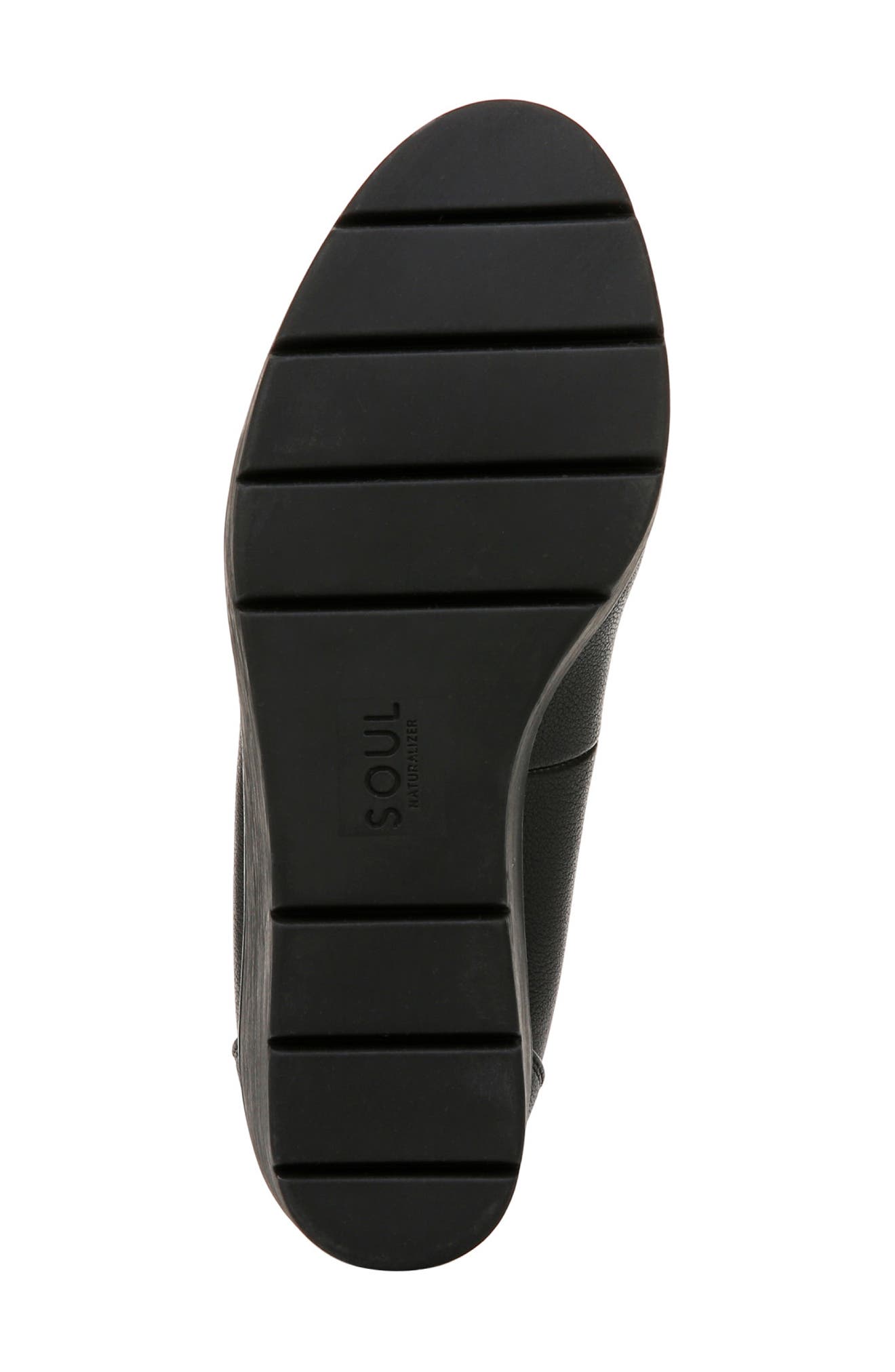 SOUL NATURALIZER About Time Wedge Pump, Alternate, color, Black Faux Leather