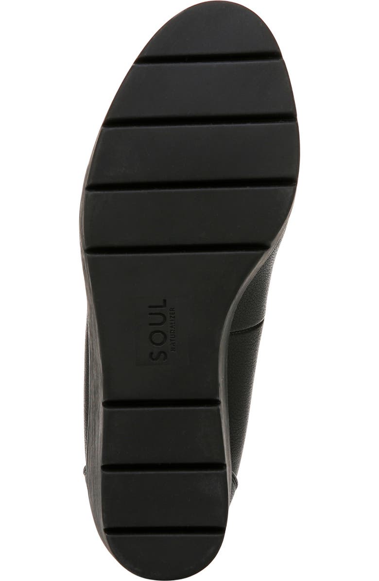 SOUL NATURALIZER About Time Wedge Pump, Alternate, color, Black Faux Leather