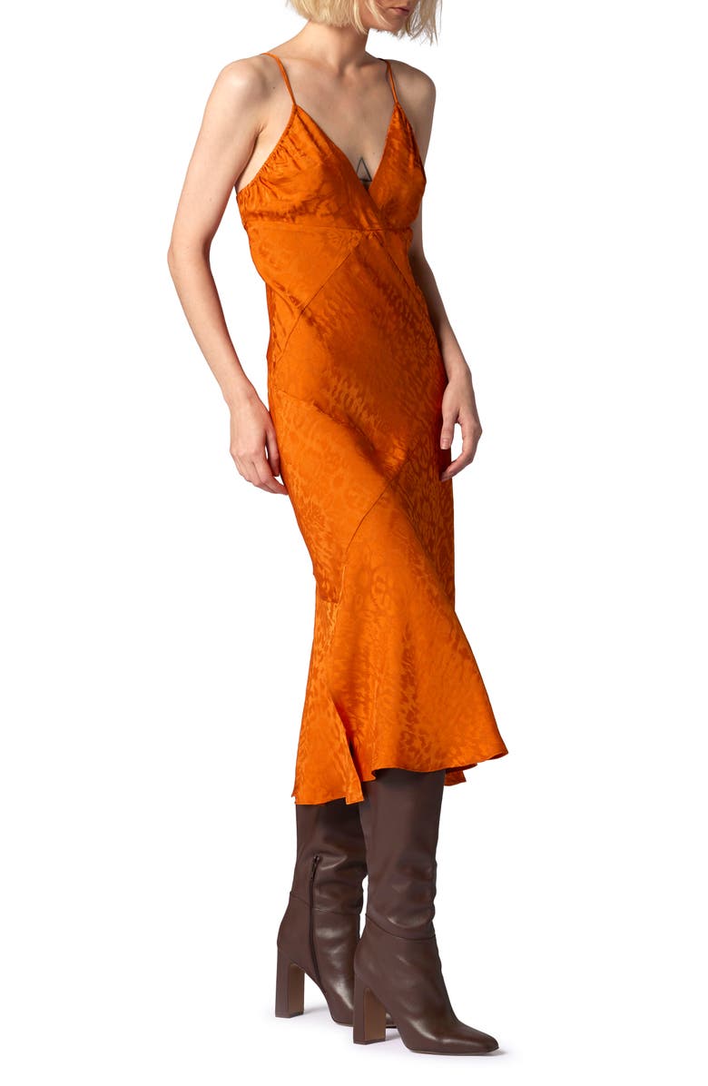 Equipment Leo Silk Slipdress, Alternate, color, Autumn Maple