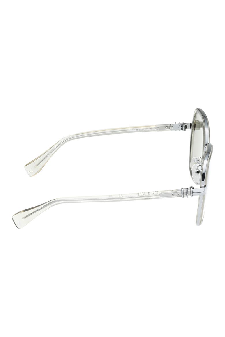57mm Butterfly Sunglasses, Alternate, color, SHINY CRYSTAL TIDAL FOAM TAN L
