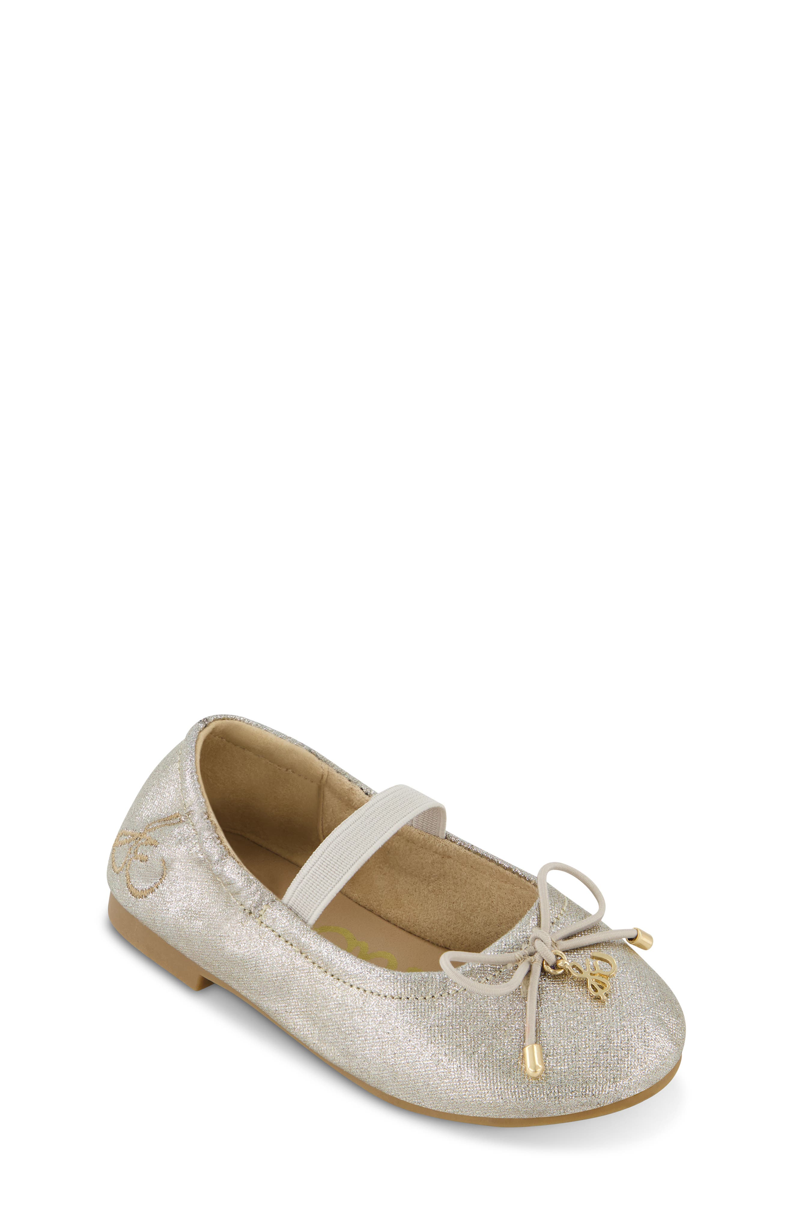 Sam Edelman Kids' Felicia Flex Mary Jane Flat, Main, color, Gold