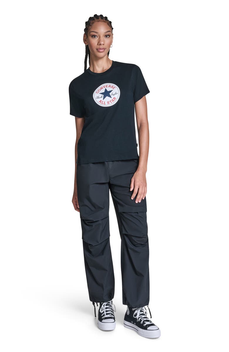 Converse Women's Chuck Taylor All Star Patch T-Shirt, Alternate, color, Converse Black