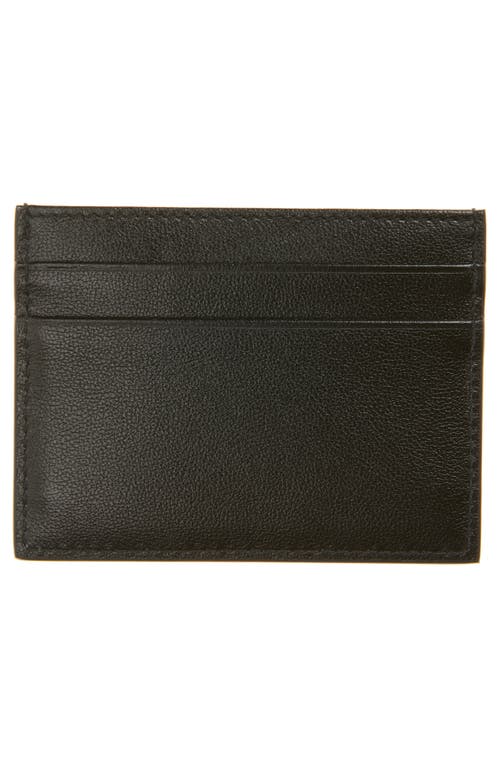 Dolce & Gabbana Black Textured Calf Leather Bi-fold Wallet In 80999 Nero