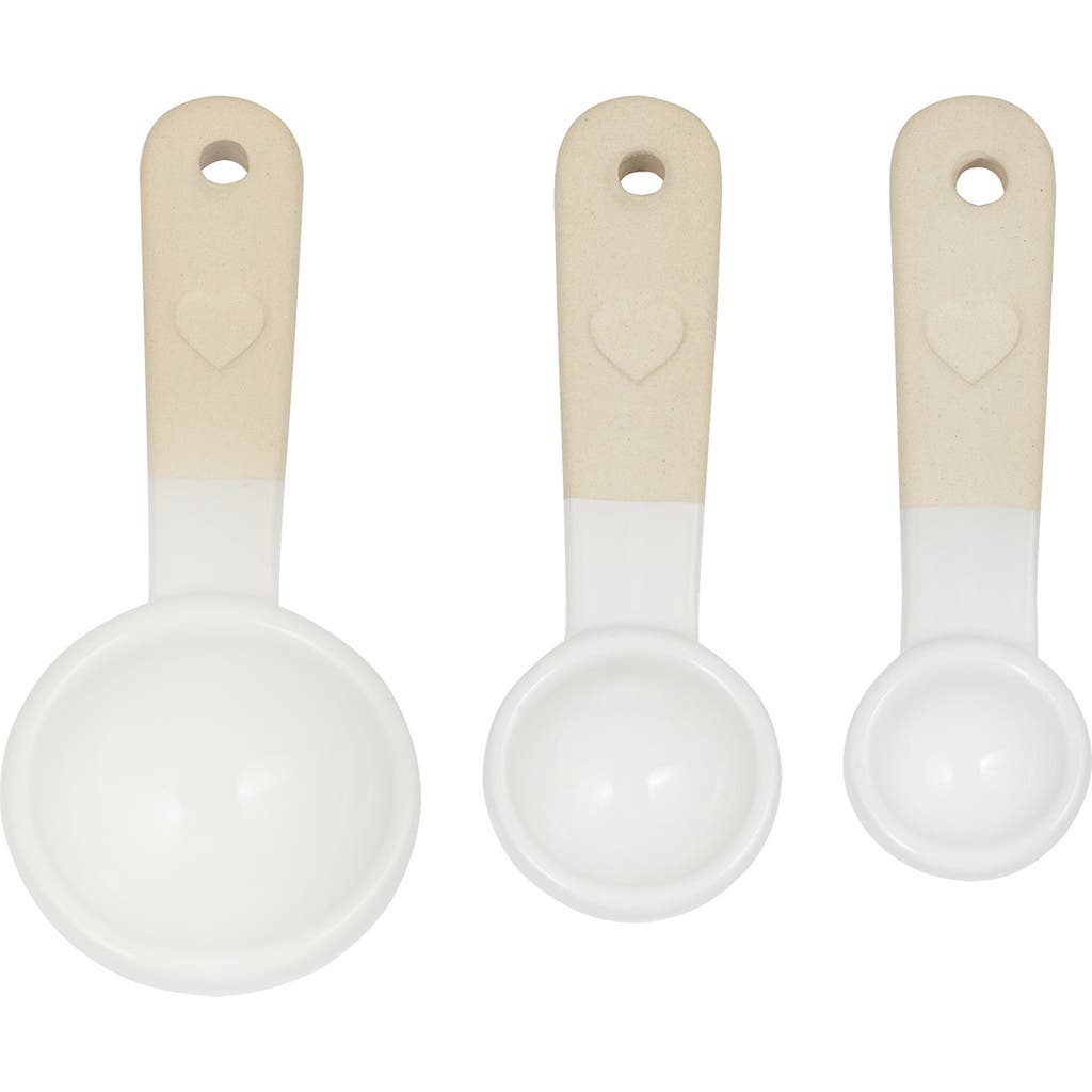 Mason Cash Rustic Charm Measuring Spoons, Set Of 3 Stoneware Spoons In Multi