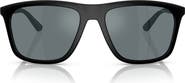 Emporio Armani 57mm Mirrored Square Sunglasses