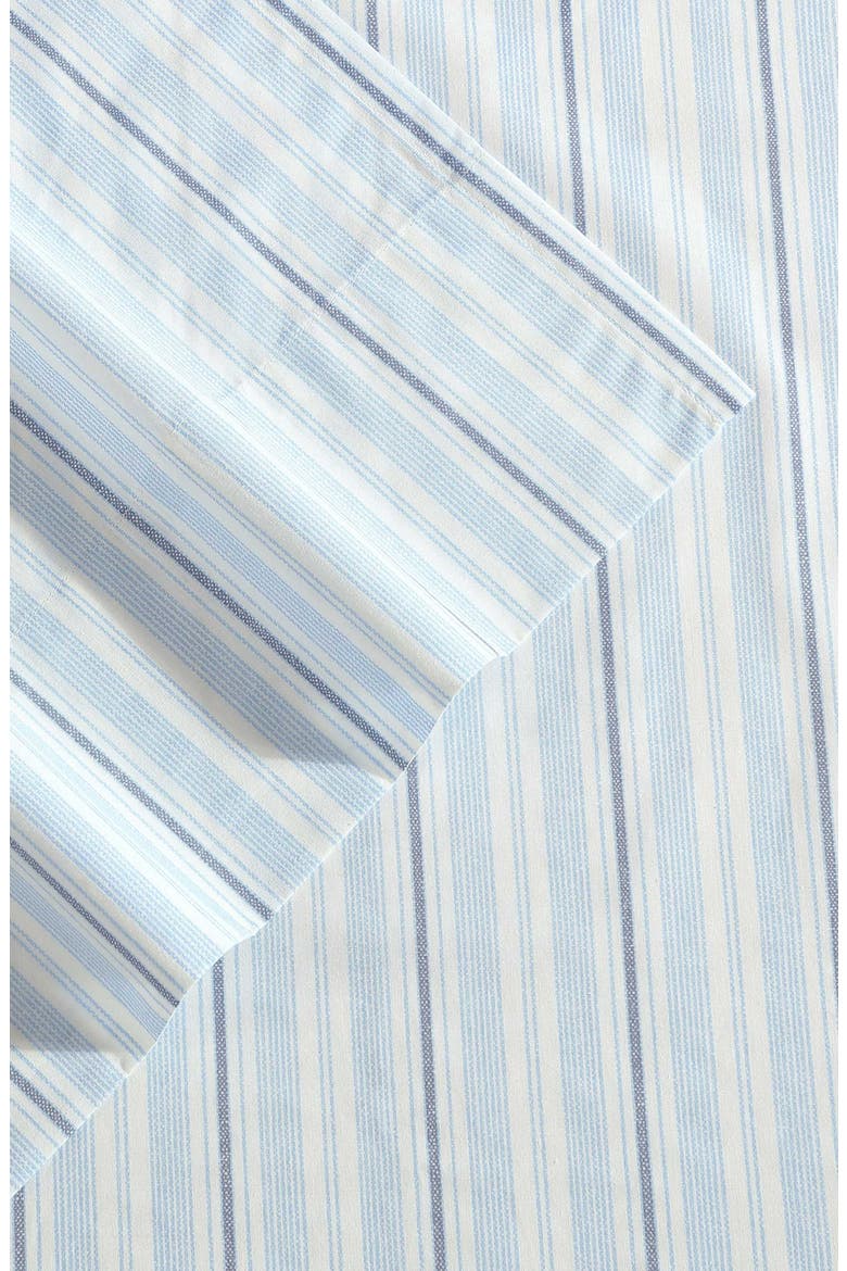 Camp Stripe 200 Thread Count Sheet Set, Alternate, color, LT-PASTEL BLUE